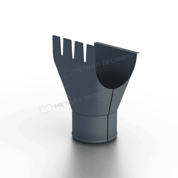 Воронка выпускная МЕТАЛЛ ПРОФИЛЬ Foramina Freeze D125/100 Серый Сланец