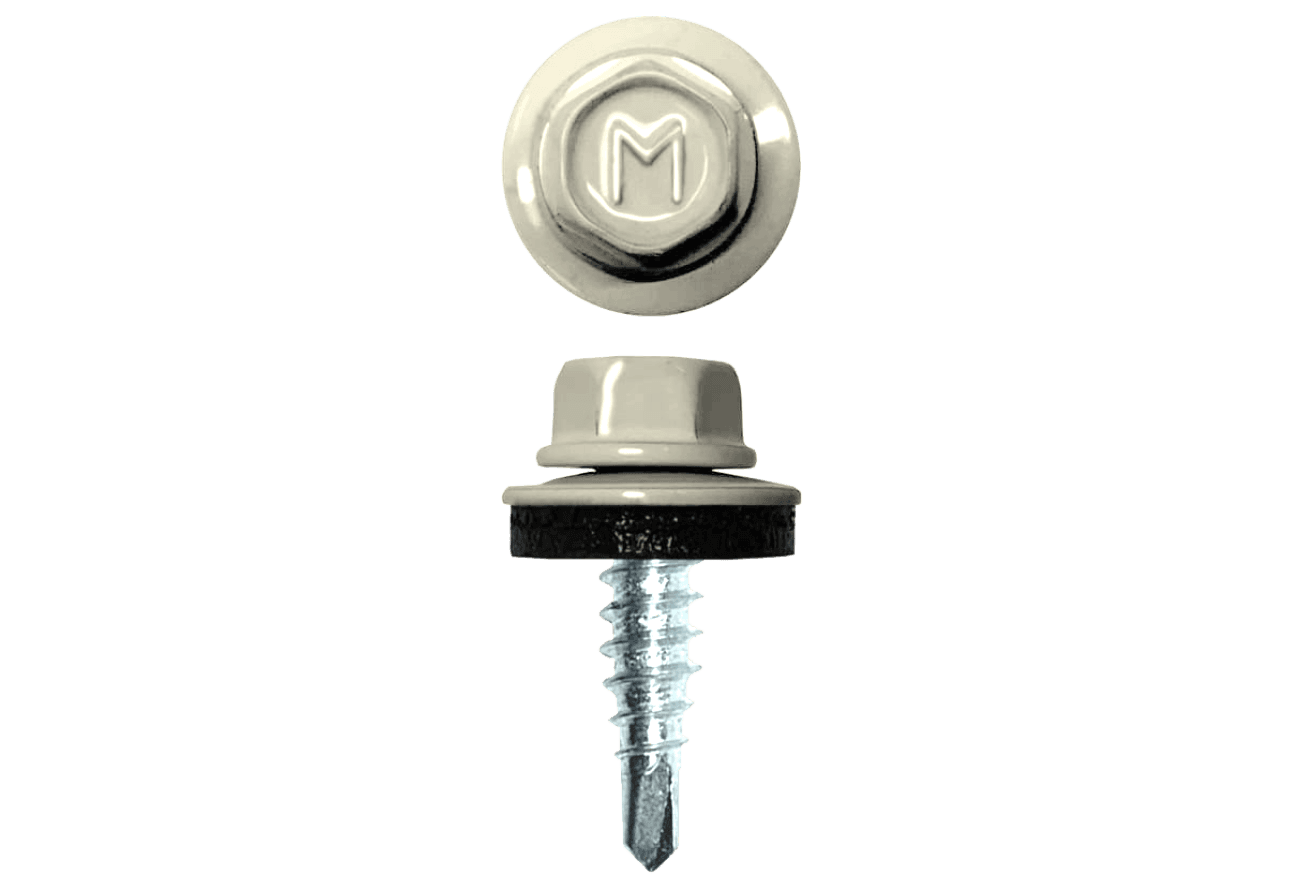 Саморез по металлу Daxmer 4,8х19 (250шт) сверло №2 RAL 1013
