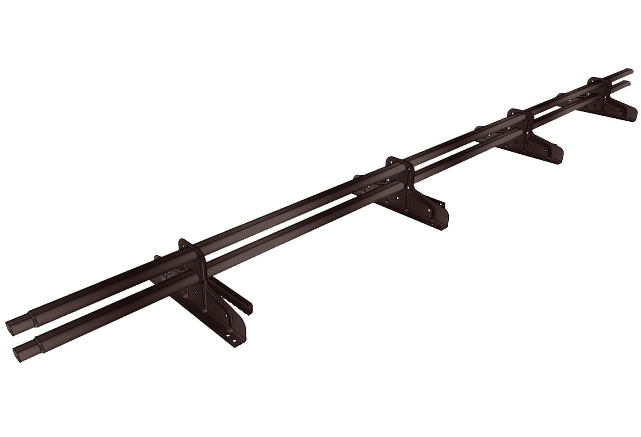Снегозадержатель трубчатый для фальца Премиум d 45х25 RAL 8017 (3м) оцинкованный
