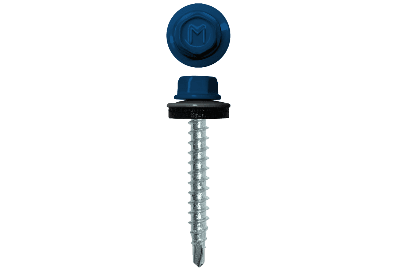 Саморез кровельный Daxmer 4,8х29 RAL 5005 (250) сверло №1