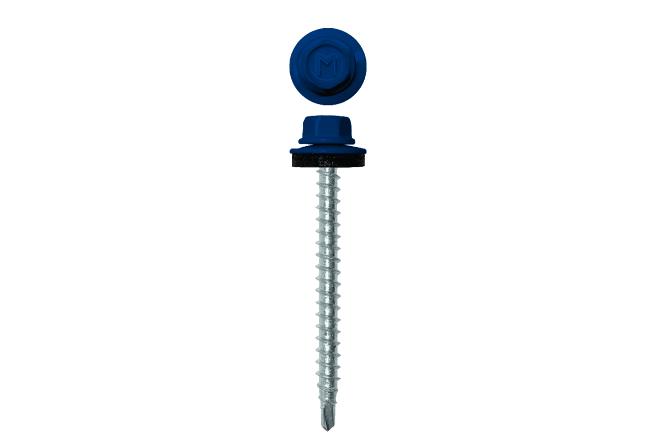 Саморез кровельный Daxmer 4,8х50 RAL 5002 (150) сверло №1