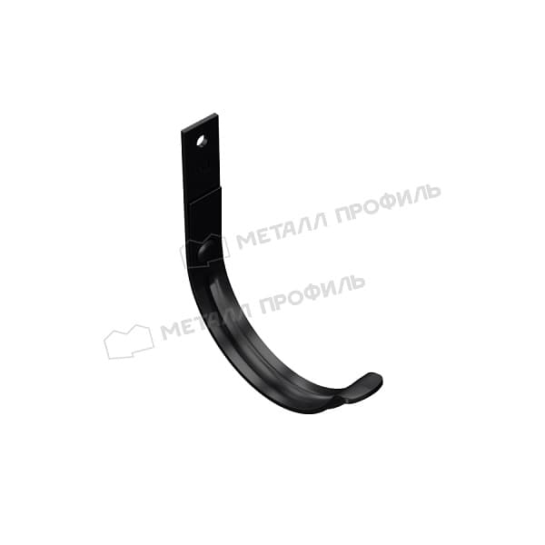 Держатель желоба карнизный МЕТАЛЛ ПРОФИЛЬ PURMAN BLACK EDITION D125х132 Ral 9005