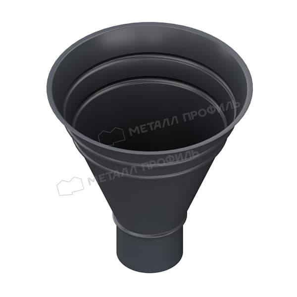 Воронка водосборная МЕТАЛЛ ПРОФИЛЬ Foramina PUR D100/300 Ral 7024