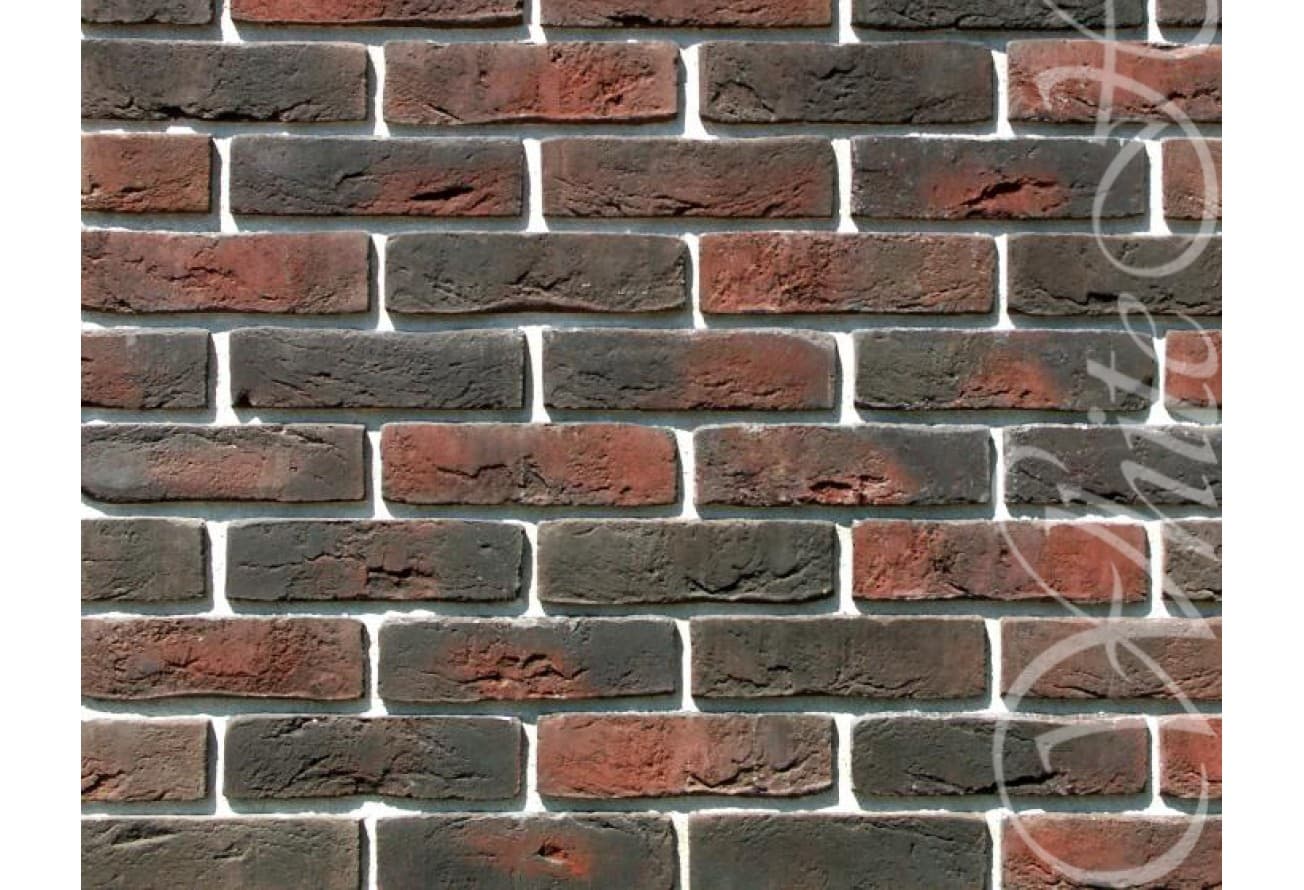 Рядовая плитка White Hills Лондон брик, 301-40 c расшивкой 1,2 см.