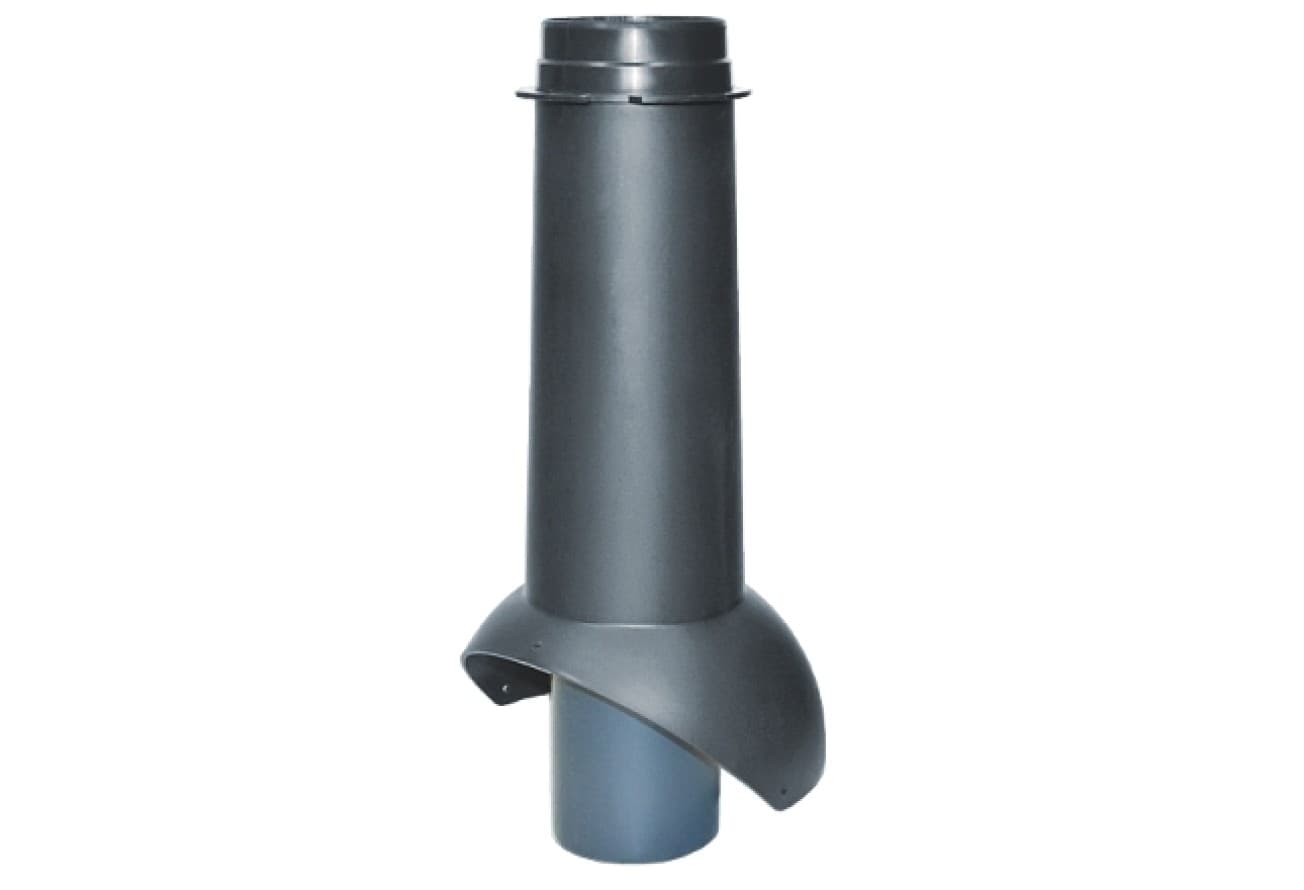 Выход канализации Krovent Pipe-VT 110 изолированный черный