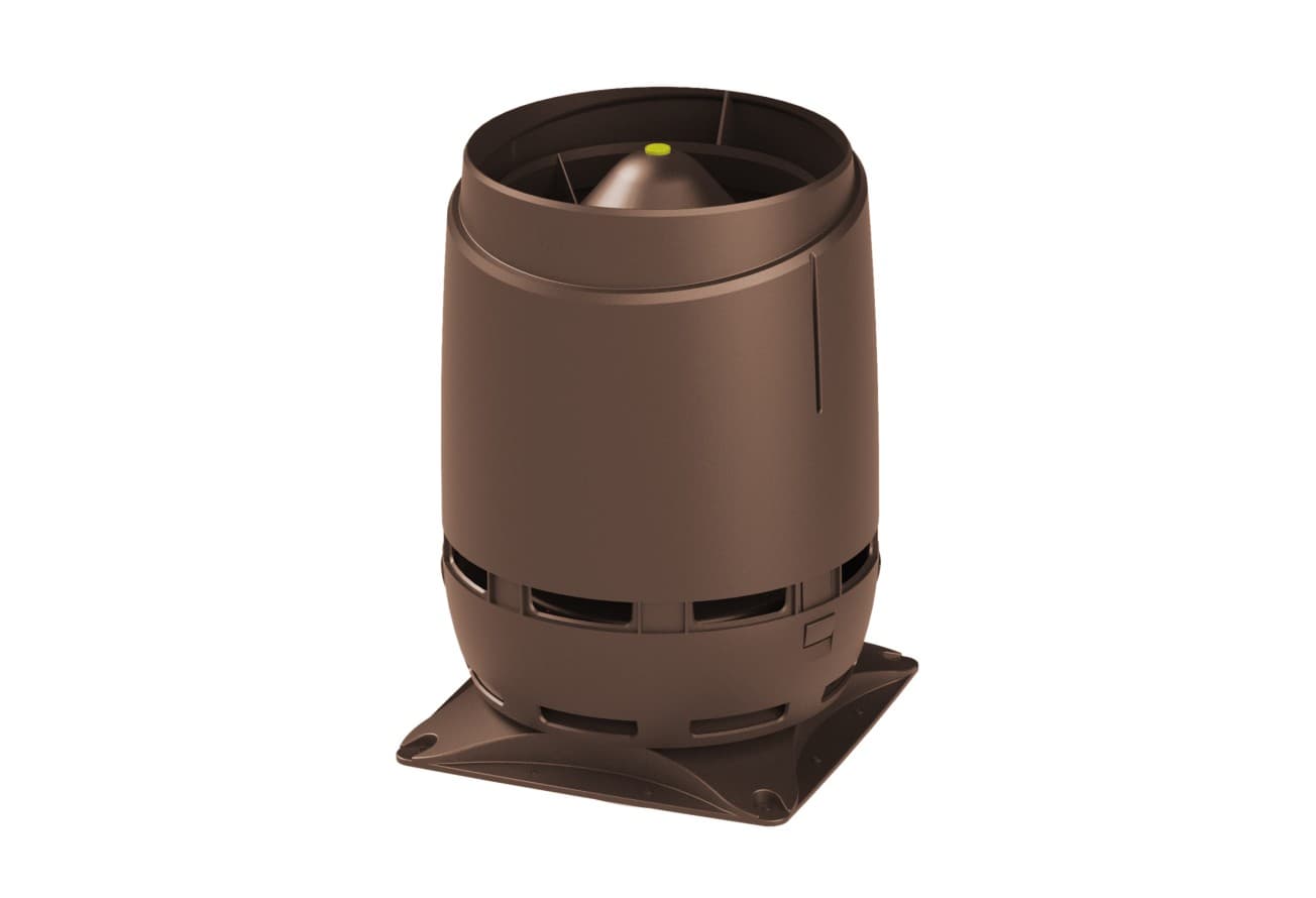 Выход вентиляционный Vilpe Flow 160S с основанием 300x300 коричневый