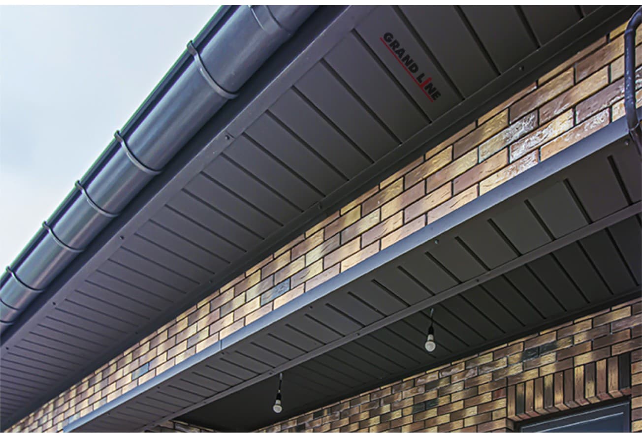 Соединитель желоба Grand Line ПУ 150мм RR 32 темно-коричневый