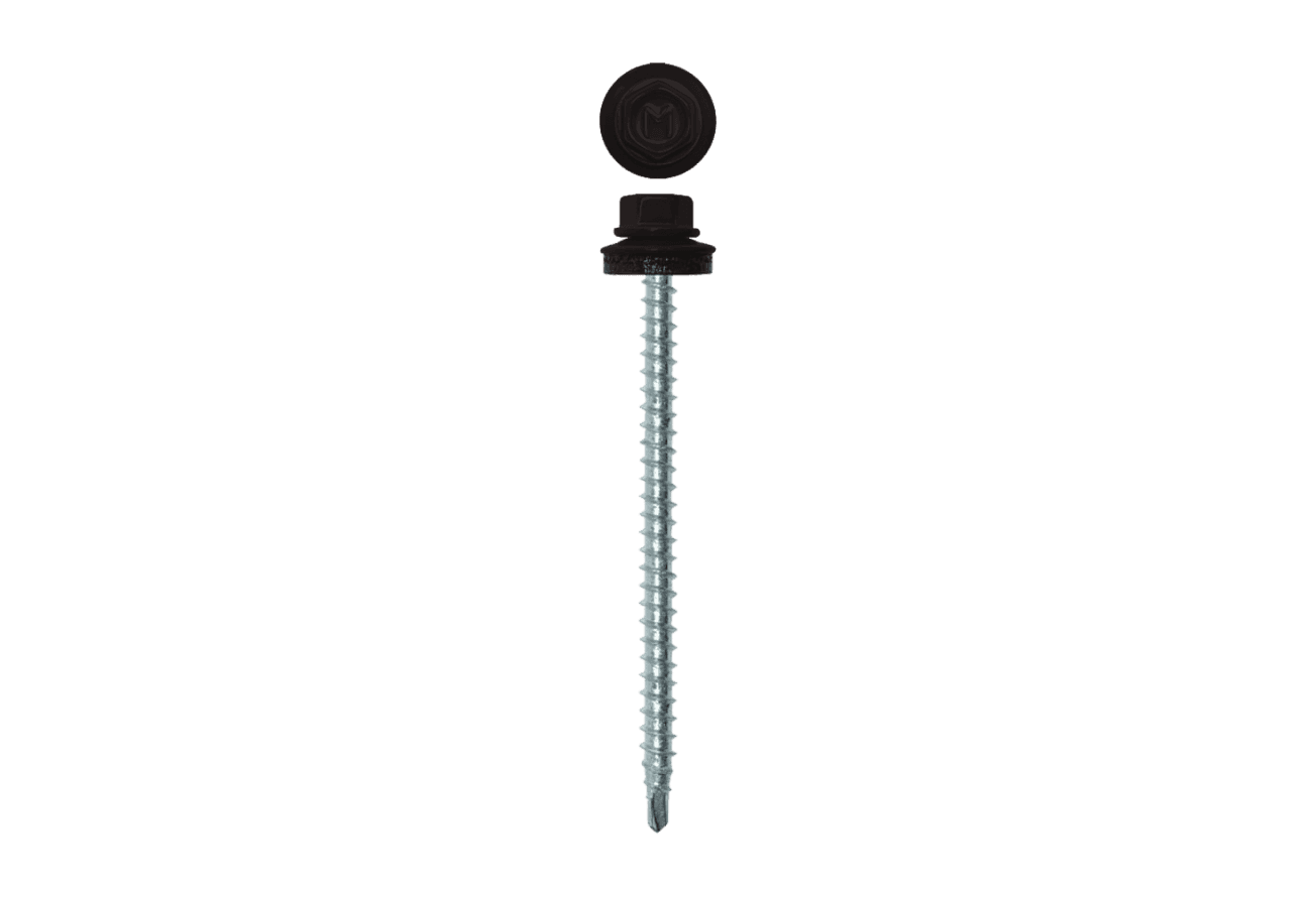 Саморез кровельный Daxmer 4,8х70 RAL 9005 (100) сверло №1