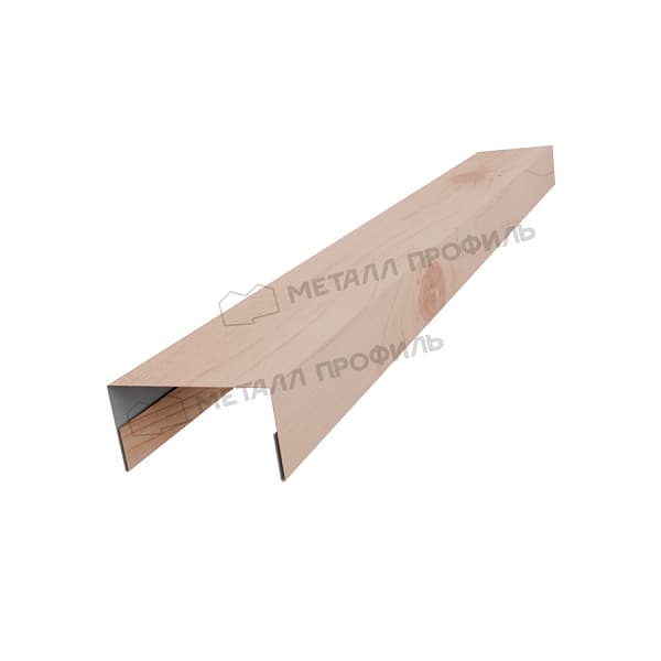 Планка крышки забора 60мм 35х65 х 2500 (ECOSTEEL_T-12-Орех-0.45)