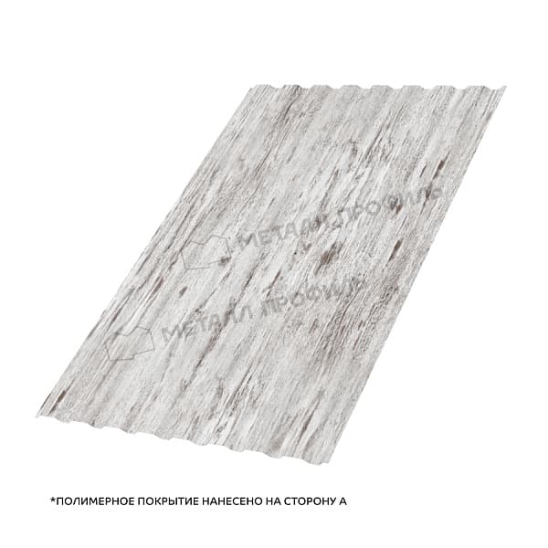 Профлист МЕТАЛЛ ПРОФИЛЬ МП-20x1100-A (ECOSTEEL_MA-01-Беленый Дуб-0,5)