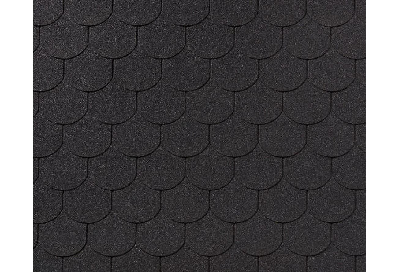 Черепица гибкая RoofShield Фемили Эко Лайт Готик графитно-черный