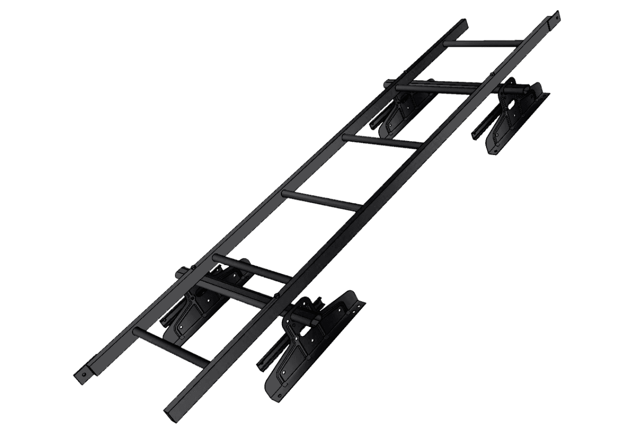 Лестница кровельная для фальца RAL 9005 (1,92м)