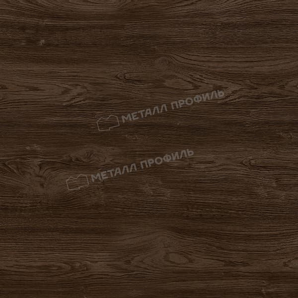 Штакетник металлический МЕТАЛЛ ПРОФИЛЬ ELLIPSE-O 19х126 (ECOSTEEL_MA-01-МореныйДуб-0.5)