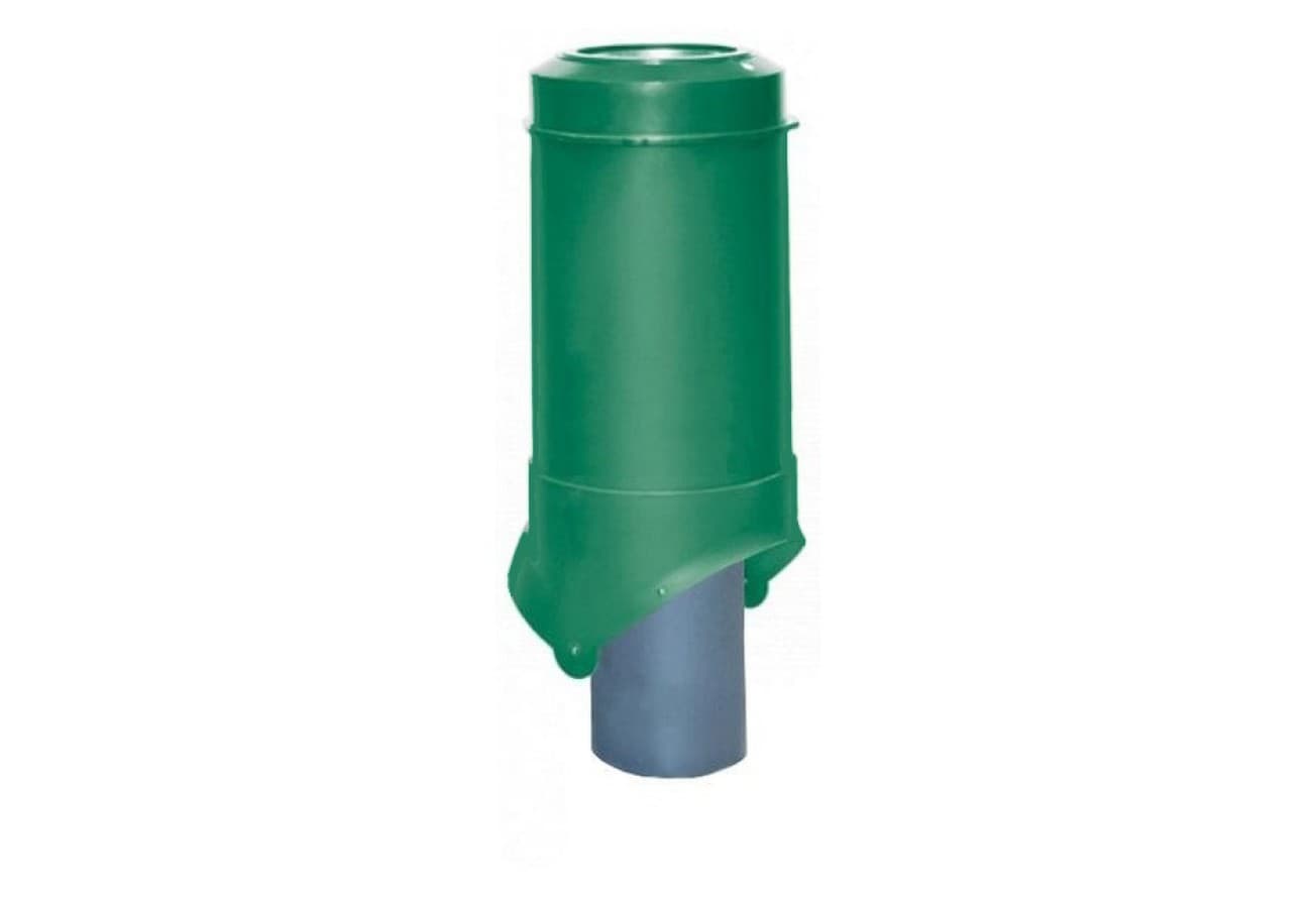 Выход канализации Krovent Pipe-VT 125/100 изолированный зеленый