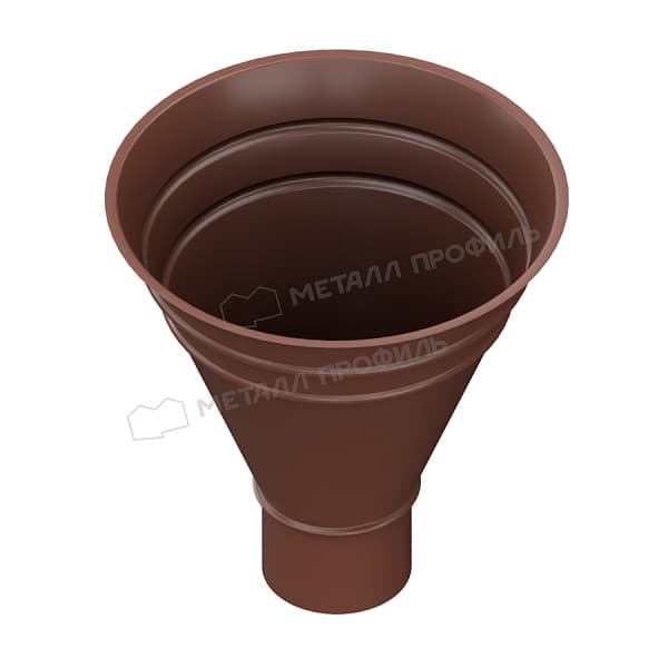 Воронка водосборная МЕТАЛЛ ПРОФИЛЬ Foramina PUR D100/300 Ral 8017