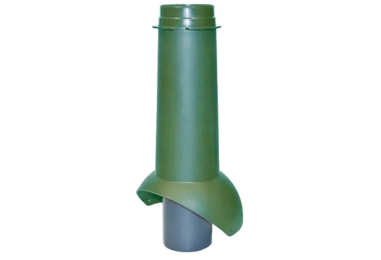 Выход канализации Krovent Pipe-VT 110 изолированный зеленый