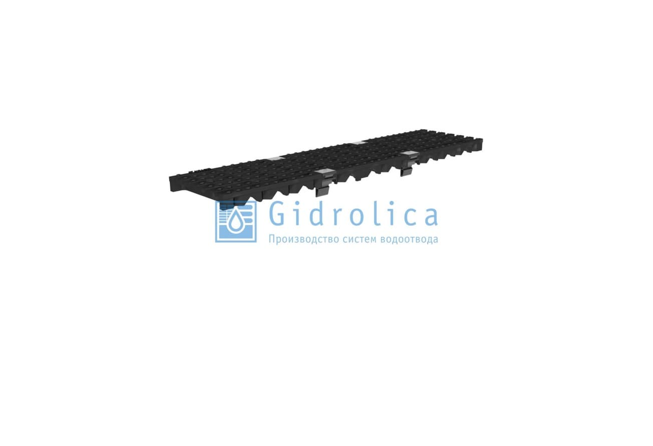 Решетка водоприемная Gidrolica VS LINE DN100.13.50 - чугунная ВЧ, с крепежом, кл. С250 (210352)