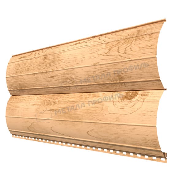 Сайдинг МЕТАЛЛ ПРОФИЛЬ Woodstock-Н-28х330 (ECOSTEEL-01-Сосна-0.5)