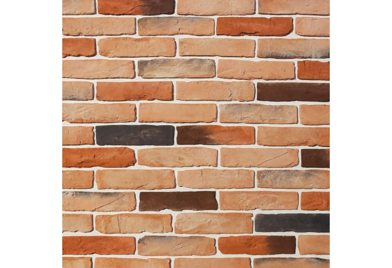 Рядовая плитка White Hills Design Тироль брик 391-50 с расшивкой 1,2 см