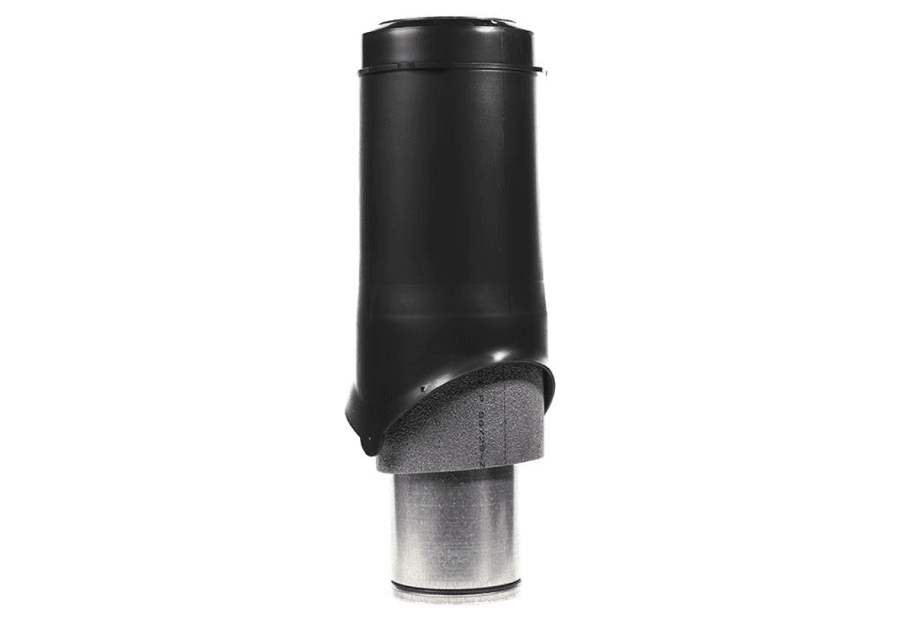 Выход вентиляции Krovent Pipe-VT 125 изолированный черный