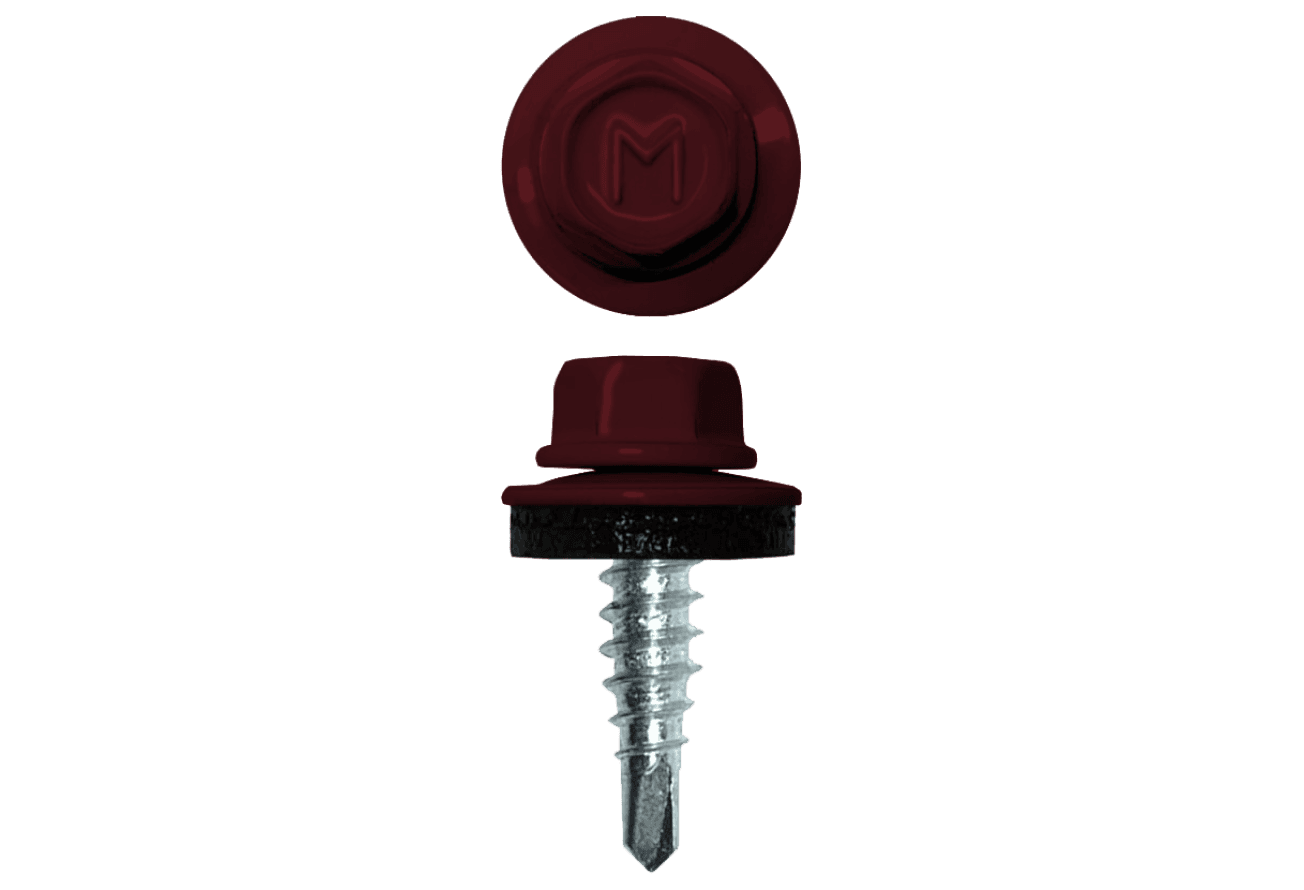 Саморез по металлу Daxmer 4,8х19 RAL 3005 (250) сверло №2