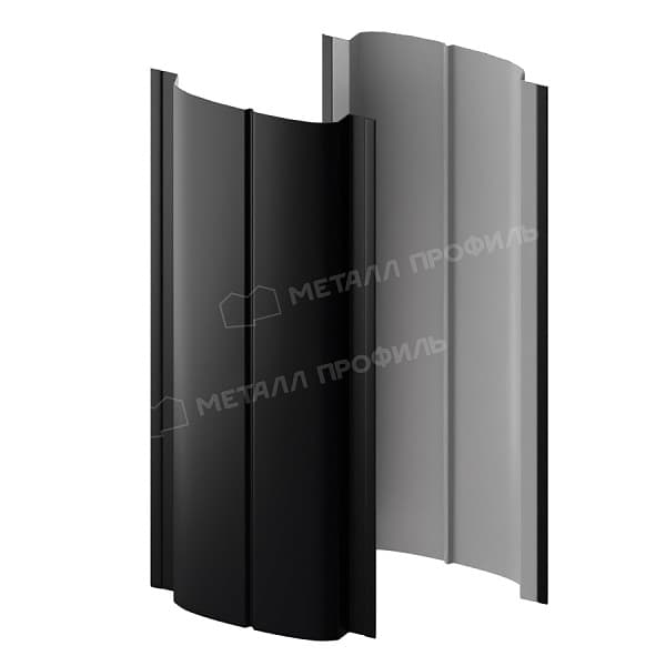 Штакетник металлический МЕТАЛЛ ПРОФИЛЬ ELLIPSE-T 19х126 NormanMP (ПЭ-01-9005-0.5)