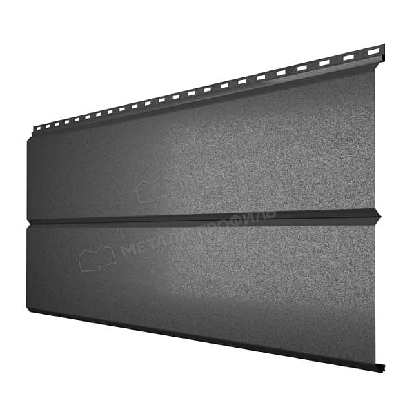 Сайдинг МЕТАЛЛ ПРОФИЛЬ Lбрус-XL-14х335 (VALORI-20-Темный Сланец-0.5)