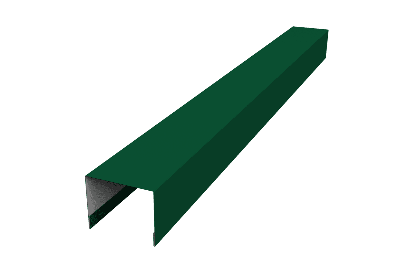Крышка для забора жалюзи Палермо Grand Line 0,45 Drap ТХ RAL 6005 зеленый мох (3м)