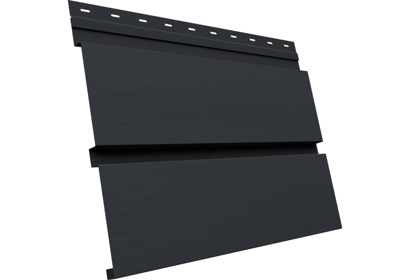 Квадро Брус 3D в01 Grand Line 0,5 Полидэкстер TwinColor с пленкой RAL 7024 мокрый асфальт