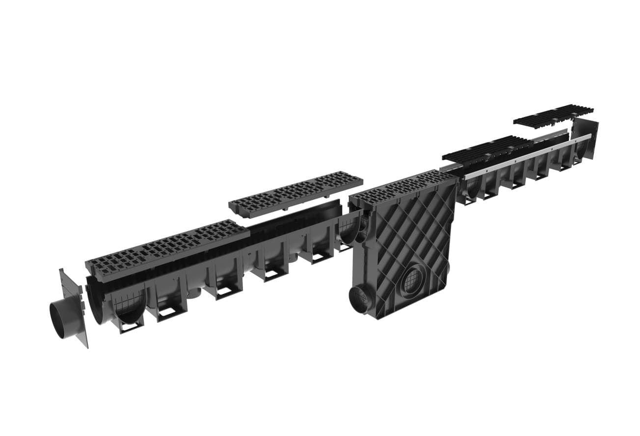 Пескоуловитель Gidrolica VS LINE DN100 14.50, SB 6,5/21 пластиковый с корзиной (3100)
