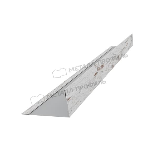 Планка угла усиливающая для забора 40х20 х 3000 (ECOSTEEL_MA-01-Беленый Дуб-0.5)