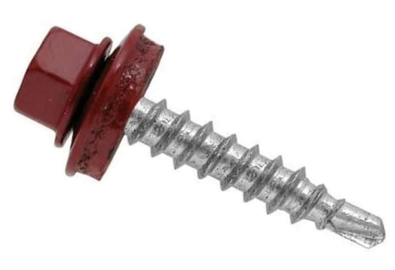 Саморез кровельный Daxmer 4,8х29 RAL 3011 (250) сверло №1