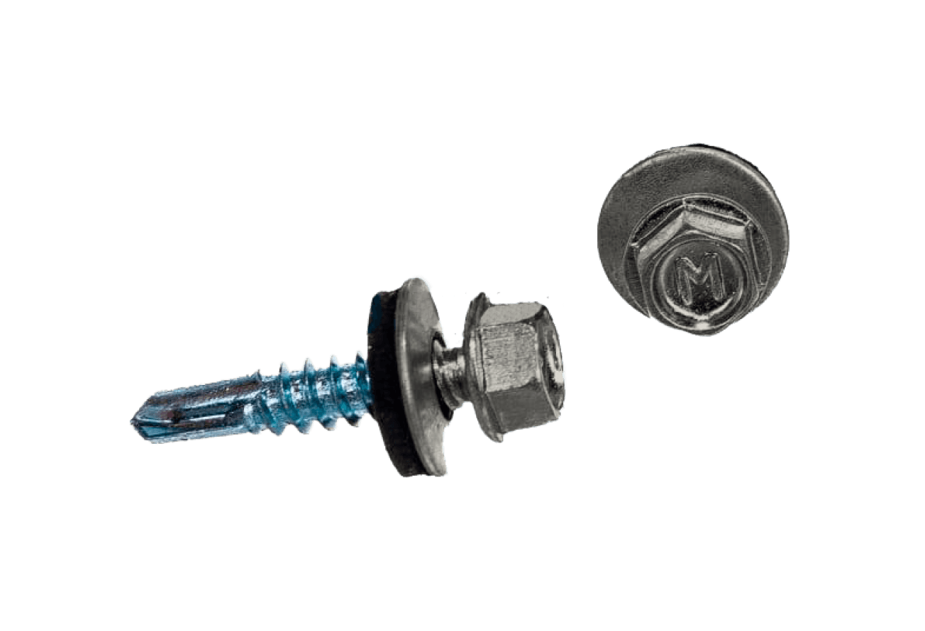 Саморез по металлу Daxmer 5,5х25 RAL 9002 (250) сверло №3