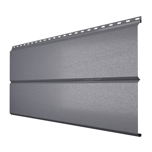 Сайдинг МЕТАЛЛ ПРОФИЛЬ Lбрус-XL-14х335 (VALORI-20-Серый Сланец-0.5)