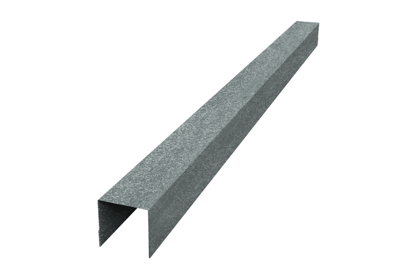 Планка вертикальная обратная для забора жалюзи Палермо Grand Line 0,5 Zn (2,5м)
