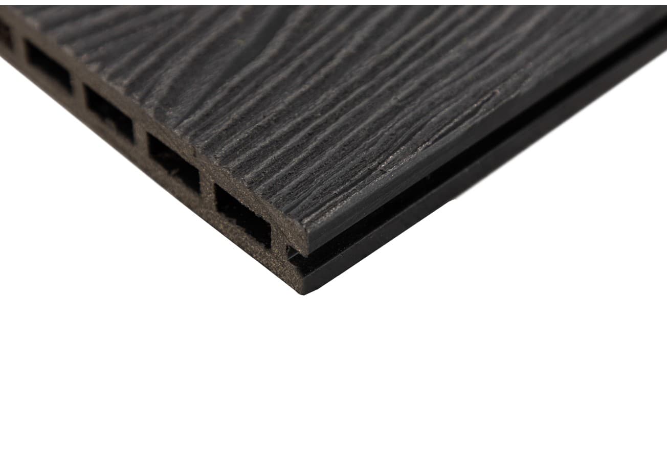 Доска-ступень старт ДПК Grand Line 160х22мм 3D Дерево (Wood)графит4м