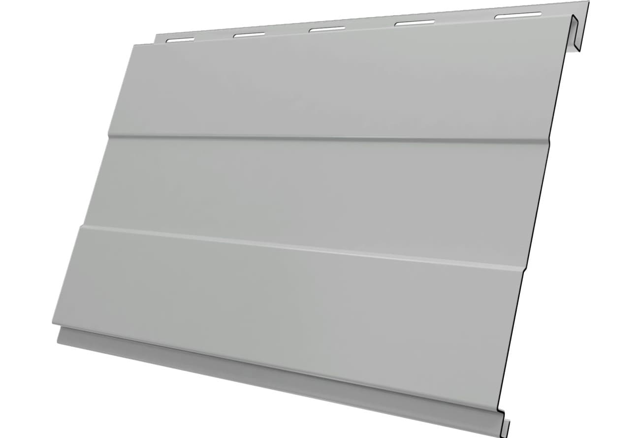 Вертикаль проф Grand Line 0,45 Drap ТХ с пленкой RAL 7047 телегрей 4