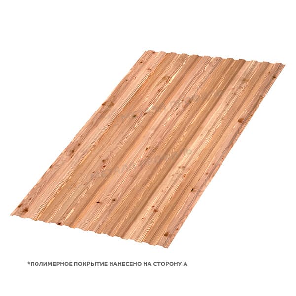 Профлист МЕТАЛЛ ПРОФИЛЬ МП-10х1100-A (ECOSTEEL_T-01-Кедр-0,5)