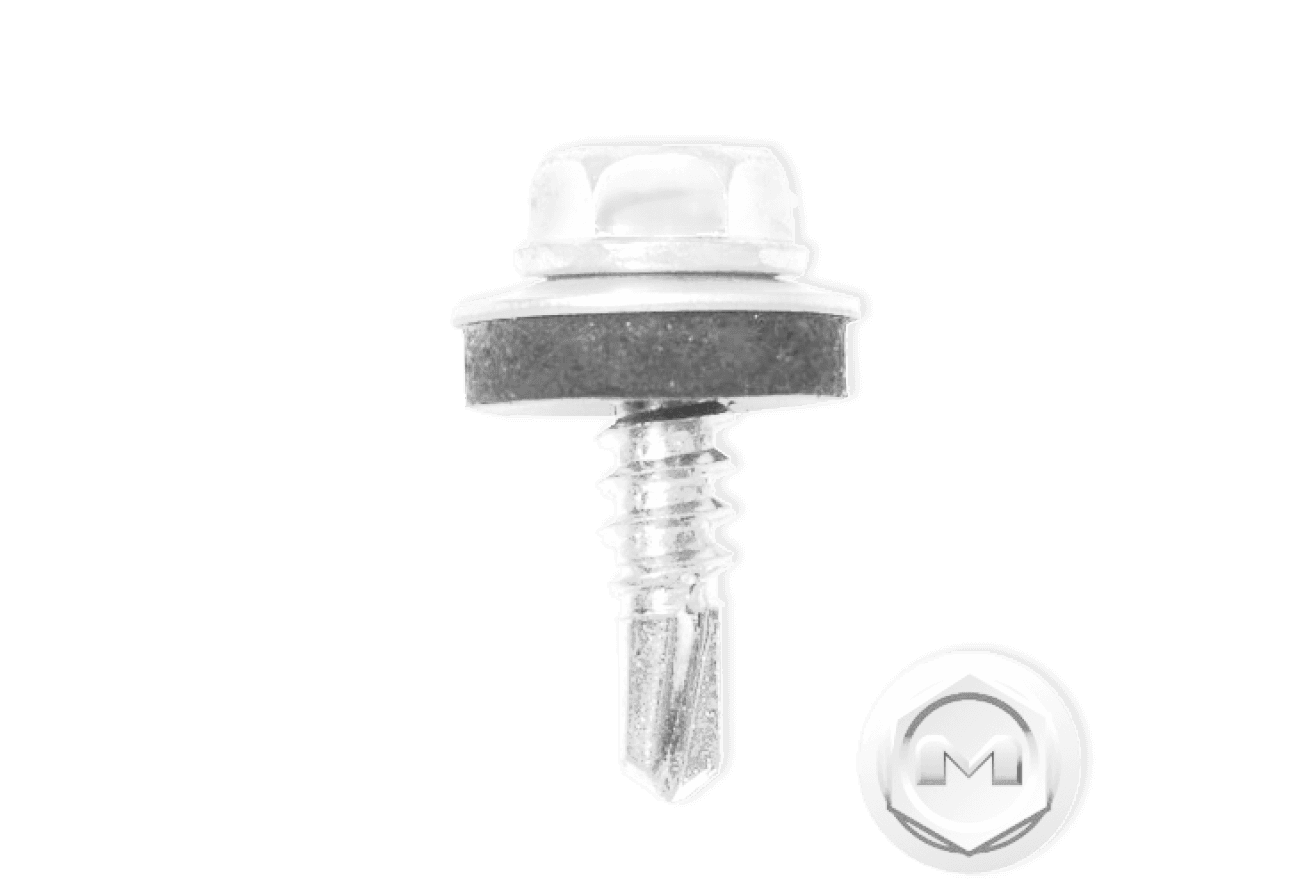 Саморез по металлу Daxmer 5,5х19 RAL 9003 (250) сверло №3
