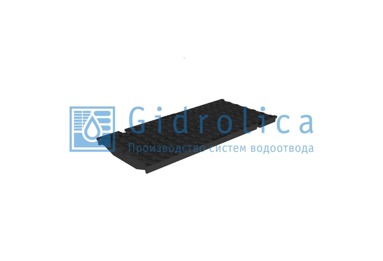 Решетка водоприемная Gidrolica Super РВ -20.24.50 - щелевая чугунная ВЧ, кл. D400 (50209D)