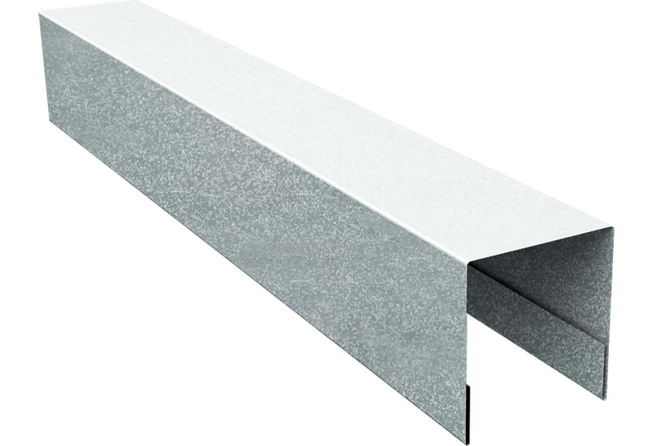 Планка боковая для забора из сайдинга Блок-хаус новый Grand Line 0,4 Zn (3м)
