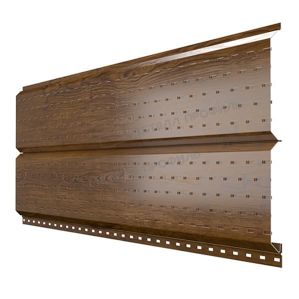 Софит МЕТАЛЛ ПРОФИЛЬ Lбрус-15х240 (ECOSTEEL_T-01-ЗолотойДуб-0.5)