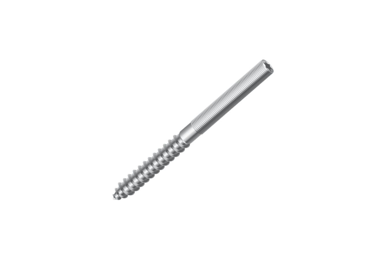 Шуруп-шпилька 8,0х100 (100шт) шлиц Torx 25 цинк