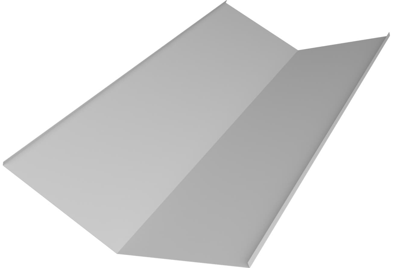 Планка ендовы нижней 300х300 Grand Line 0,45 Drap ТХ RAL 7047 телегрей 4 (3м)