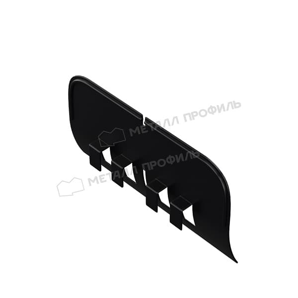 Ограничитель перелива универсальный МЕТАЛЛ ПРОФИЛЬ PURMAN BLACK EDITION Ral 9005