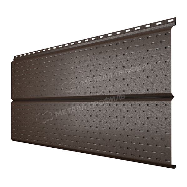 Софит МЕТАЛЛ ПРОФИЛЬ Lбрус-XL-14х335 (VALORI-20-Темный Брауни-0.5)