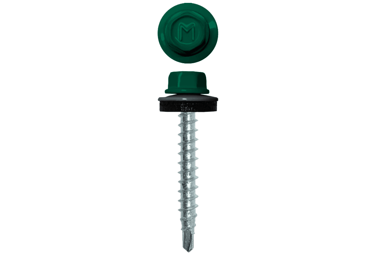 Саморез кровельный Daxmer 4,8х29 (250шт) сверло №1 RAL 6016