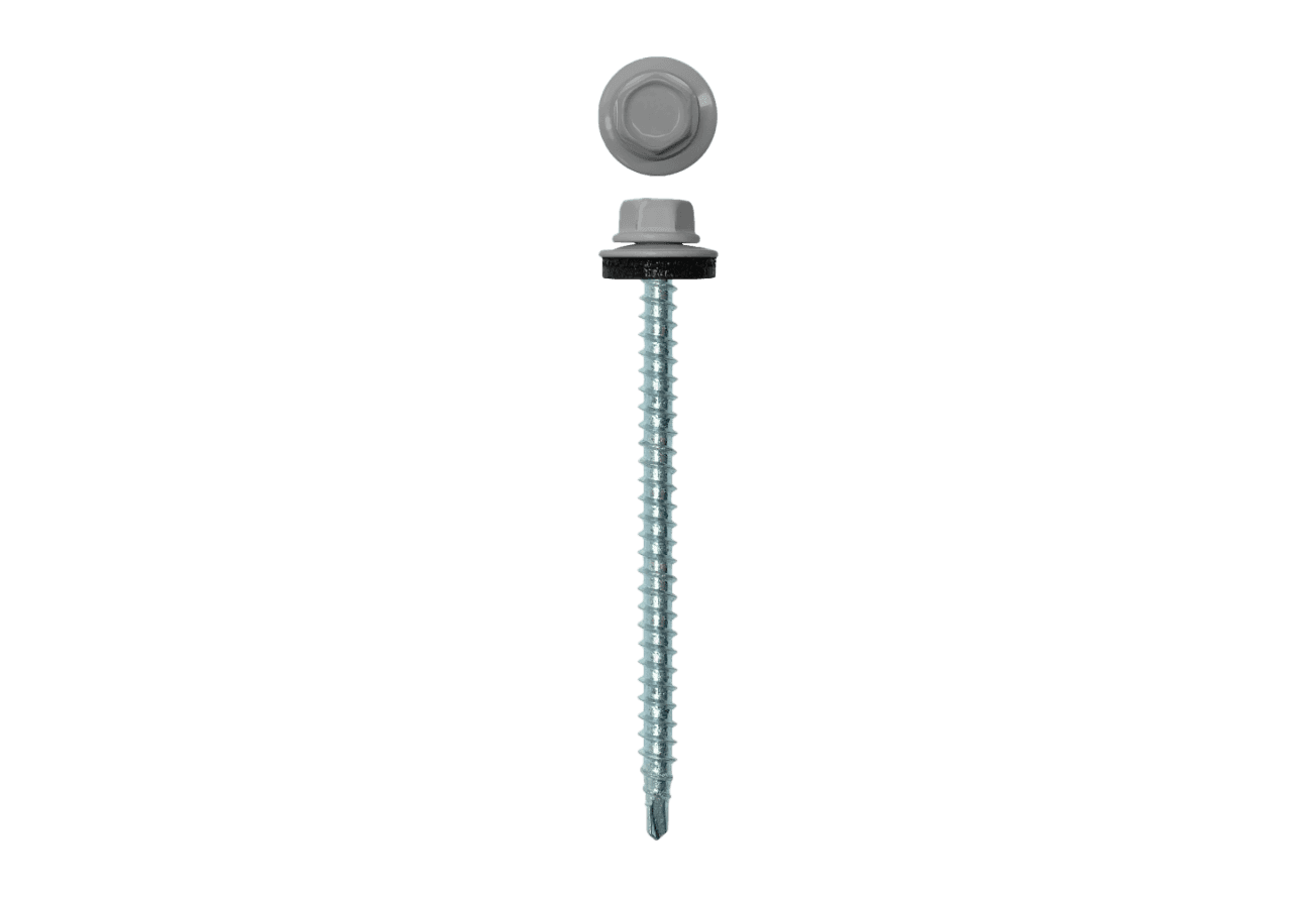 Саморез кровельный 4,8х70 (100шт) сверло №1 RAL 9006