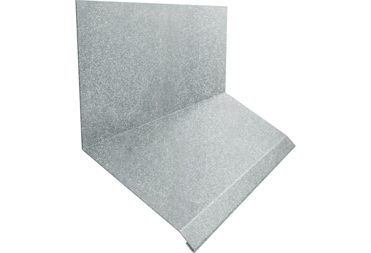 Планка примыкание верхнее к стене фальц 150х130х20 Grand Line 0,7 Zn (2м)