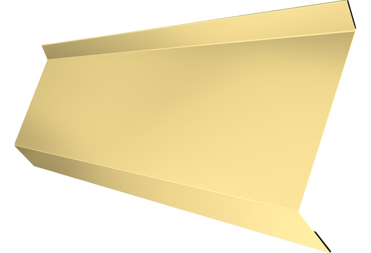 Планка примыкания в штробу 60 Grand Line 0,45 ПЭ с пленкой RAL 1014 слоновая кость (2м)